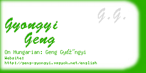 gyongyi geng business card